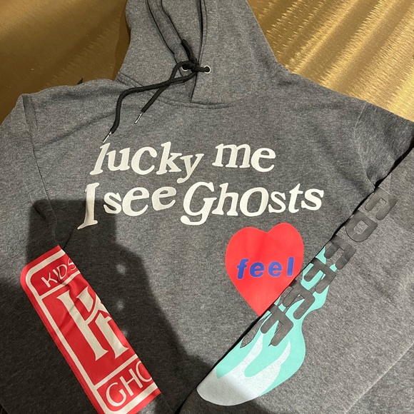 Other - “Lucky Me I See Ghosts” gray sweater